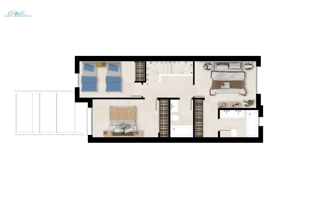 casa de pueblo en Estepona(Estepona Golf) en vente, construit 225 m², terrain 272 m², 3 chambre, 3 salle de bains, piscina, ref.: TW-GREEN-GOLF-30-25