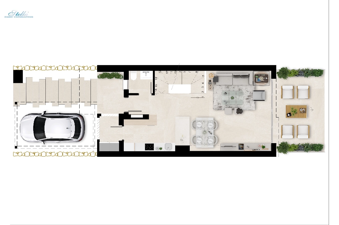 casa de pueblo en Estepona(Estepona Golf) en vente, construit 225 m², terrain 272 m², 3 chambre, 3 salle de bains, piscina, ref.: TW-GREEN-GOLF-30-26