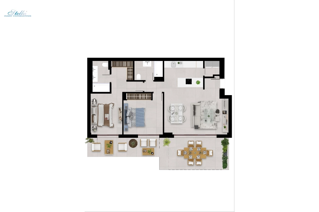 appartement en Malaga en vente, construit 97 m², terrain 129 m², 2 chambre, 2 salle de bains, piscina, ref.: TW-ALMAZARA-HILLS-27
