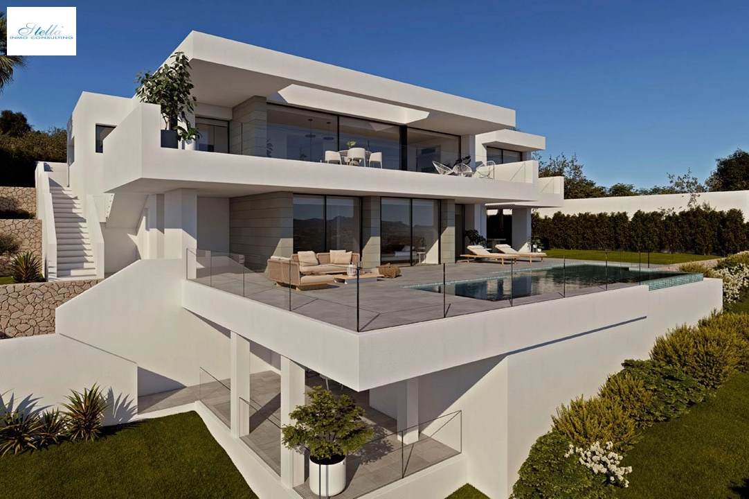 villa en Cumbre del Sol en vente, construit 693 m², estado nuevo, aire acondicionado, terrain 1158 m², 3 chambre, 3 salle de bains, piscina, ref.: HA-CDN-200-E13-1