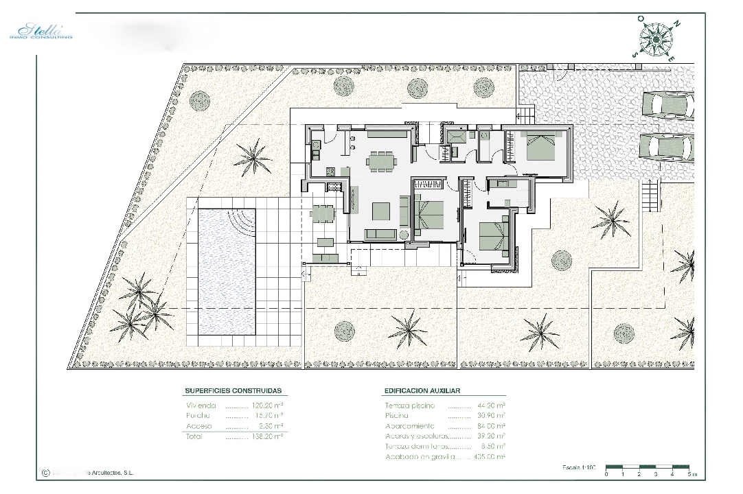 villa en Benissa en vente, construit 138 m², ano de construccion 2022, aire acondicionado, terrain 800 m², 3 chambre, 2 salle de bains, piscina, ref.: BI-BE.H-859-4