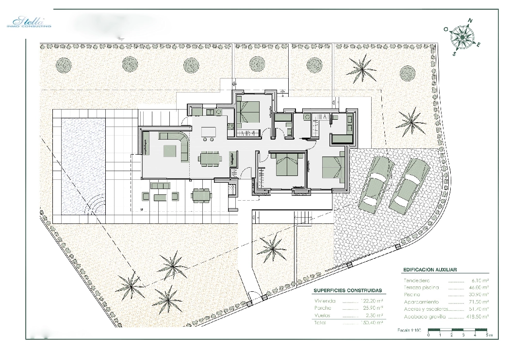 villa en Benissa en vente, construit 150 m², ano de construccion 2022, aire acondicionado, terrain 800 m², 3 chambre, 2 salle de bains, piscina, ref.: BI-BE.H-863-3