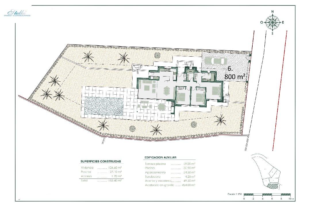 villa en Benissa en vente, construit 153 m², ano de construccion 2022, aire acondicionado, terrain 800 m², 3 chambre, 2 salle de bains, piscina, ref.: BI-BE.H-866-4