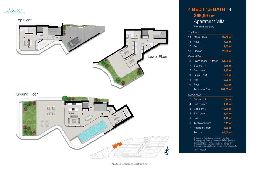 appartement en Altea(Mascarat) en vente, construit 141 m², aire acondicionado, 4 chambre, 3 salle de bains, ref.: BP-6328ALT-11
