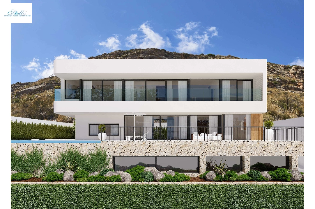 villa en Finestrat en vente, construit 346 m², ano de construccion 2019, + calefaccion suelo, aire acondicionado, terrain 743 m², 5 chambre, 6 salle de bains, piscina, ref.: NL-NLD1113-2