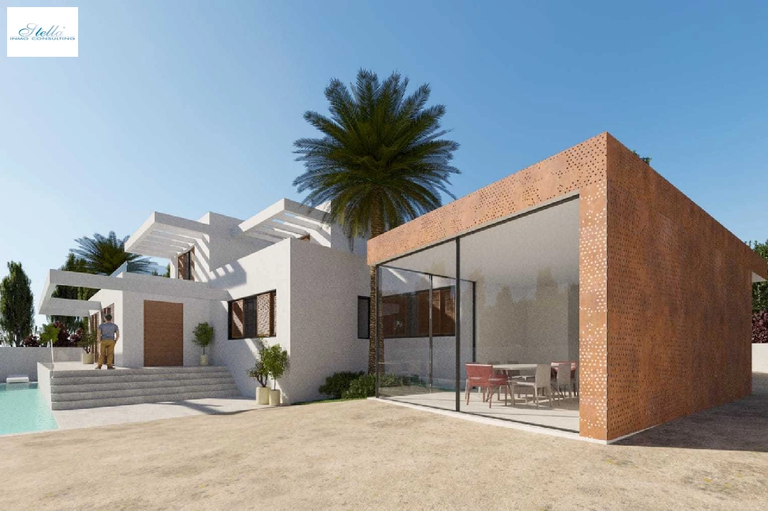 villa en Moraira en vente, construit 298 m², + calefaccion suelo, aire acondicionado, terrain 811 m², 4 chambre, 4 salle de bains, piscina, ref.: NL-NLD1218-8