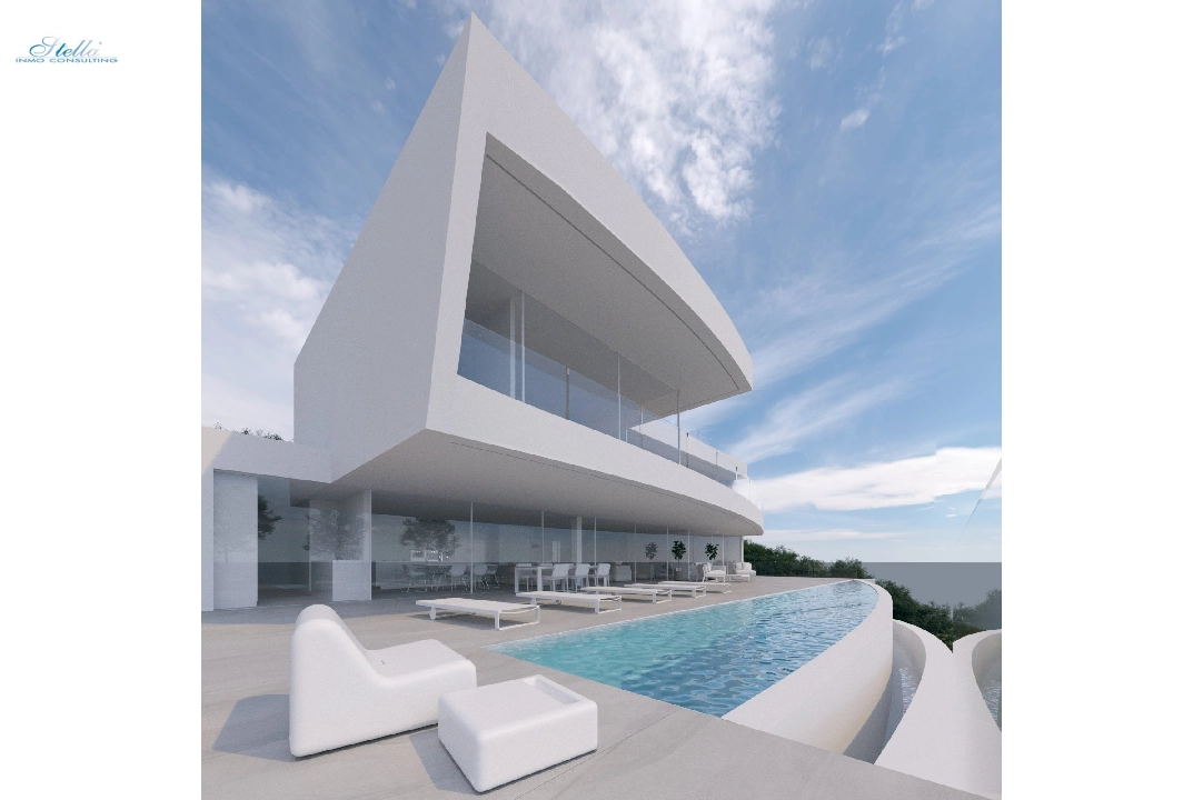 villa en Moraira en vente, construit 600 m², ano de construccion 2022, + calefaccion suelo, aire acondicionado, terrain 1237 m², 4 chambre, 4 salle de bains, piscina, ref.: NL-NLD1219-1