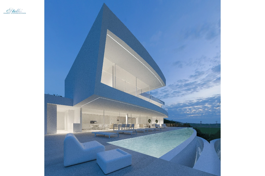 villa en Moraira en vente, construit 600 m², ano de construccion 2022, + calefaccion suelo, aire acondicionado, terrain 1237 m², 4 chambre, 4 salle de bains, piscina, ref.: NL-NLD1219-7
