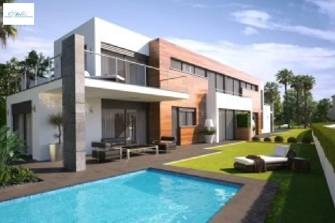 villa en Denia en vente, construit 130 m², ano de construccion 2021, + calefaccion central, aire acondicionado, terrain 800 m², 3 chambre, 2 salle de bains, piscina, ref.: NL-NLD1273-4