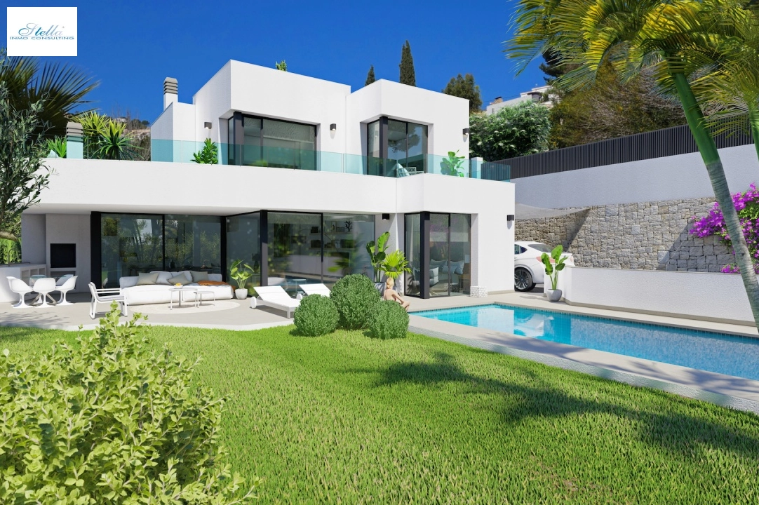 villa en Moraira en vente, construit 509 m², ano de construccion 2022, + calefaccion central, aire acondicionado, terrain 1450 m², 3 chambre, 4 salle de bains, piscina, ref.: NL-NLD1314-2