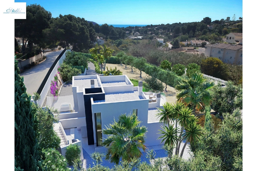 villa en Moraira en vente, construit 509 m², ano de construccion 2022, + calefaccion central, aire acondicionado, terrain 1450 m², 3 chambre, 4 salle de bains, piscina, ref.: NL-NLD1314-3