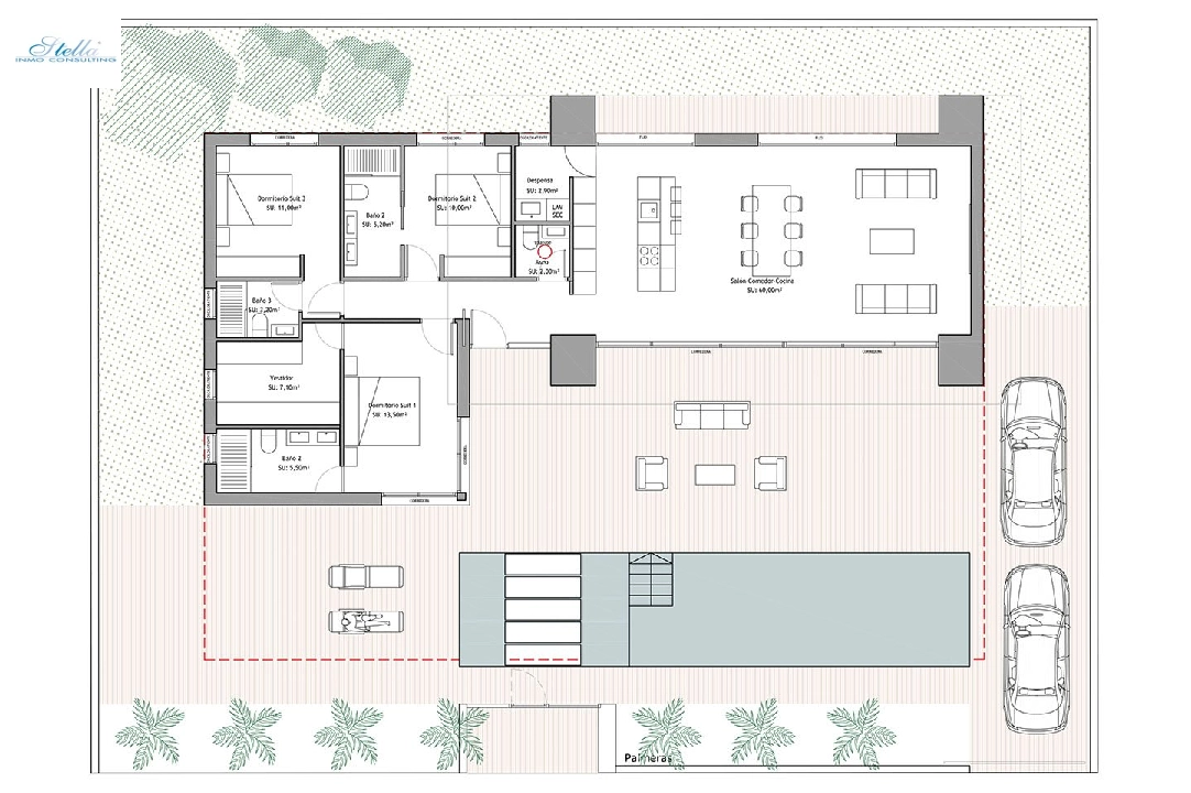 villa en Ciudad Quesada en vente, construit 150 m², estado nuevo, terrain 530 m², 3 chambre, 3 salle de bains, piscina, ref.: HA-CQN-101-E01-6