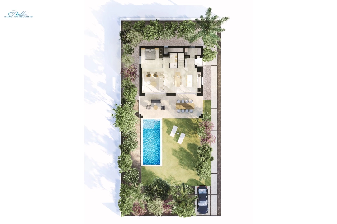 appartement en Sa Rapita(Carrer Estepa, 206 210, 07639 Campos, Illes Balear) en vente, construit 143 m², terrain 570 m², 3 chambre, 3 salle de bains, piscina, ref.: TW-VILLAS-DSR-72-22