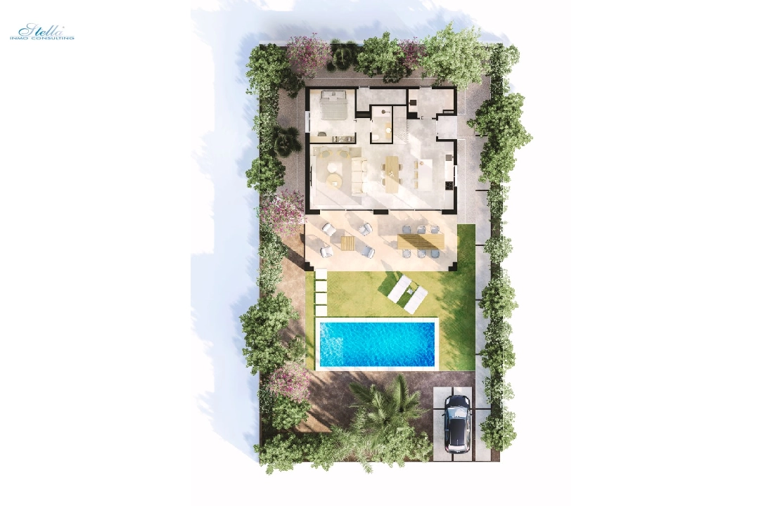 appartement en Sa Rapita(Carrer Estepa, 206 210, 07639 Campos, Illes Balear) en vente, construit 143 m², terrain 570 m², 3 chambre, 3 salle de bains, piscina, ref.: TW-VILLAS-DSR-72-23