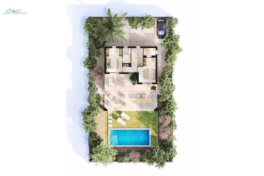 appartement en Sa Rapita(Carrer Estepa, 206 210, 07639 Campos, Illes Balear) en vente, construit 143 m², terrain 570 m², 3 chambre, 3 salle de bains, piscina, ref.: TW-VILLAS-DSR-72-26