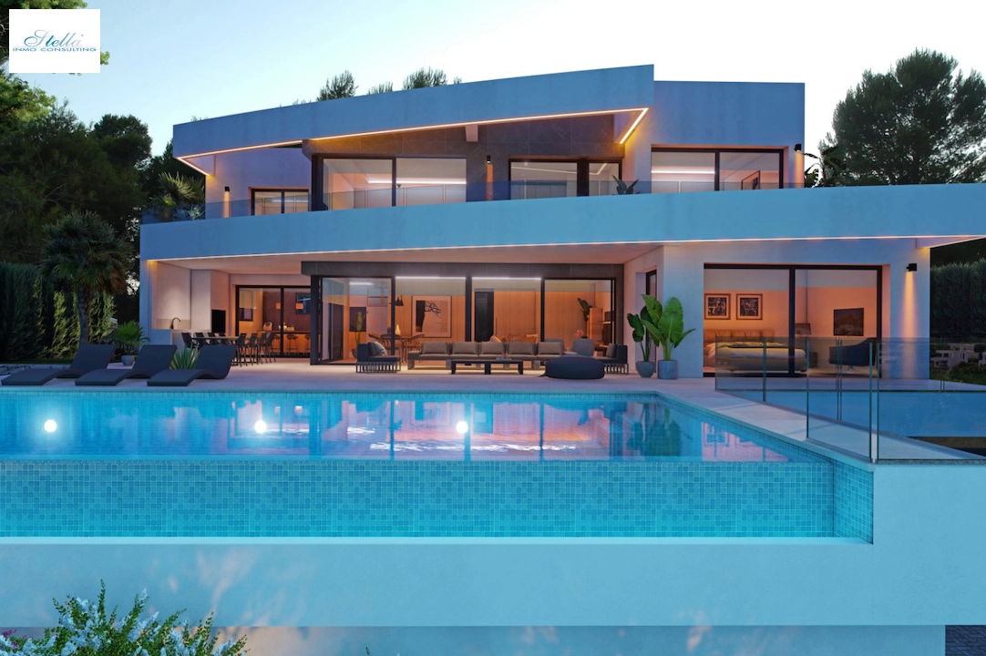 villa en Moraira en vente, construit 311 m², aire acondicionado, terrain 1003 m², 4 chambre, 4 salle de bains, piscina, ref.: CA-H-1535-AMB-2