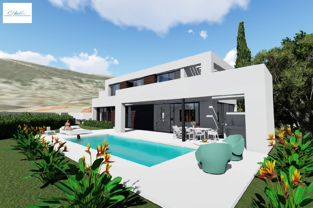 villa en Calpe(La Canuta) en vente, construit 265 m², aire acondicionado, terrain 2760 m², 4 chambre, 3 salle de bains, ref.: BP-6365CAL-3