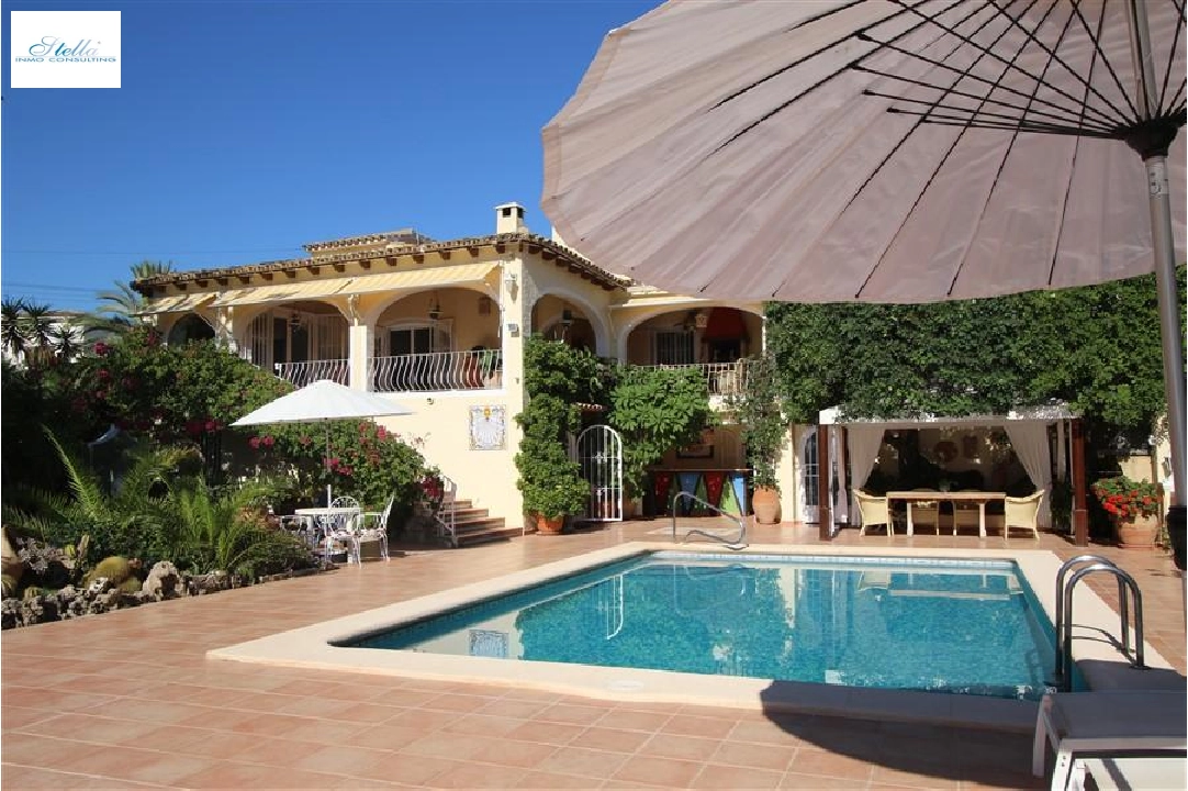 villa en Benissa en vente, construit 372 m², terrain 3082 m², 4 chambre, 5 salle de bains, piscina, ref.: COB-3306-1