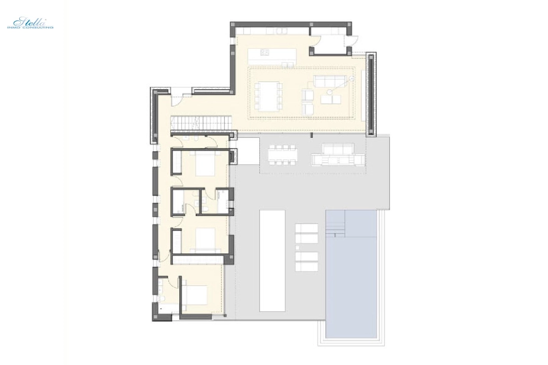 villa en Moraira(San Jaime) en vente, construit 450 m², aire acondicionado, terrain 939 m², 4 chambre, 4 salle de bains, ref.: BP-3569MOR-8