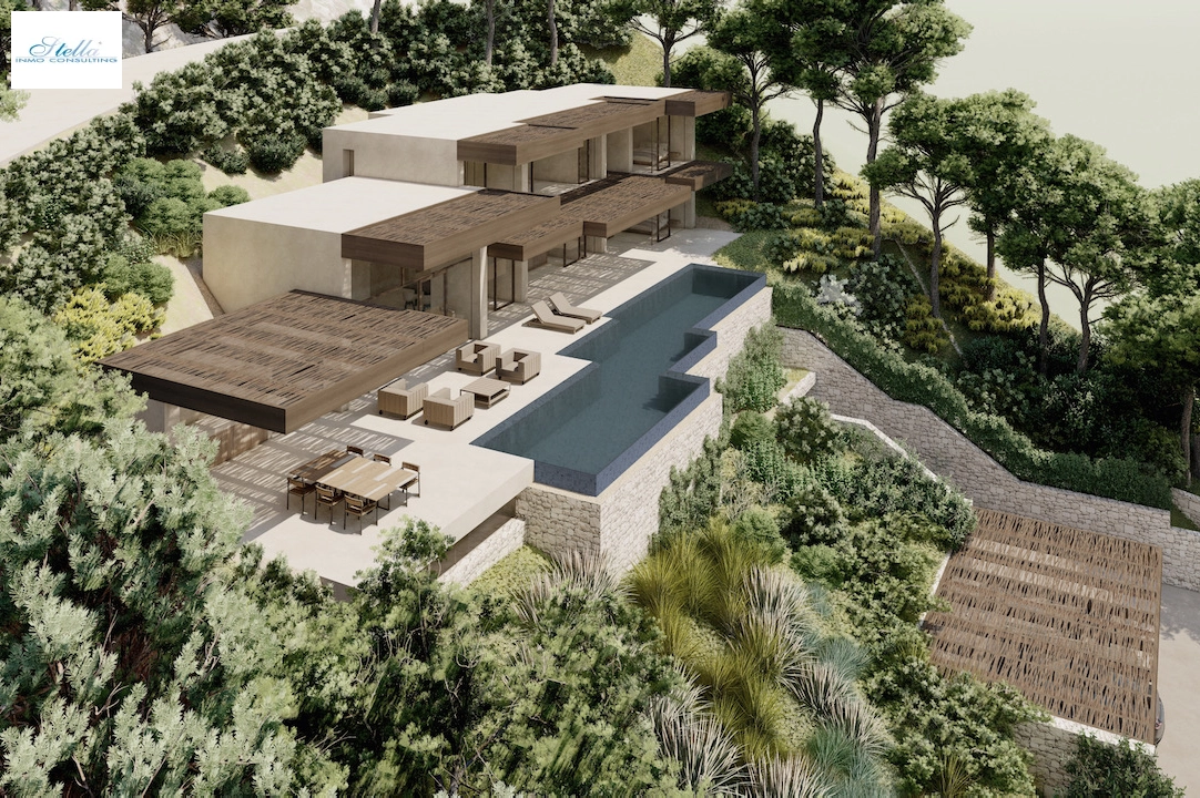 villa en Benissa en vente, construit 770 m², aire acondicionado, terrain 1573 m², 3 chambre, 3 salle de bains, piscina, ref.: CA-H-1572-AMB-2