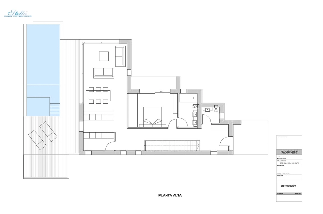 villa en Calpe(Gran Sol) en vente, construit 176 m², aire acondicionado, terrain 800 m², 3 chambre, 3 salle de bains, piscina, ref.: BP-6431CAL-9