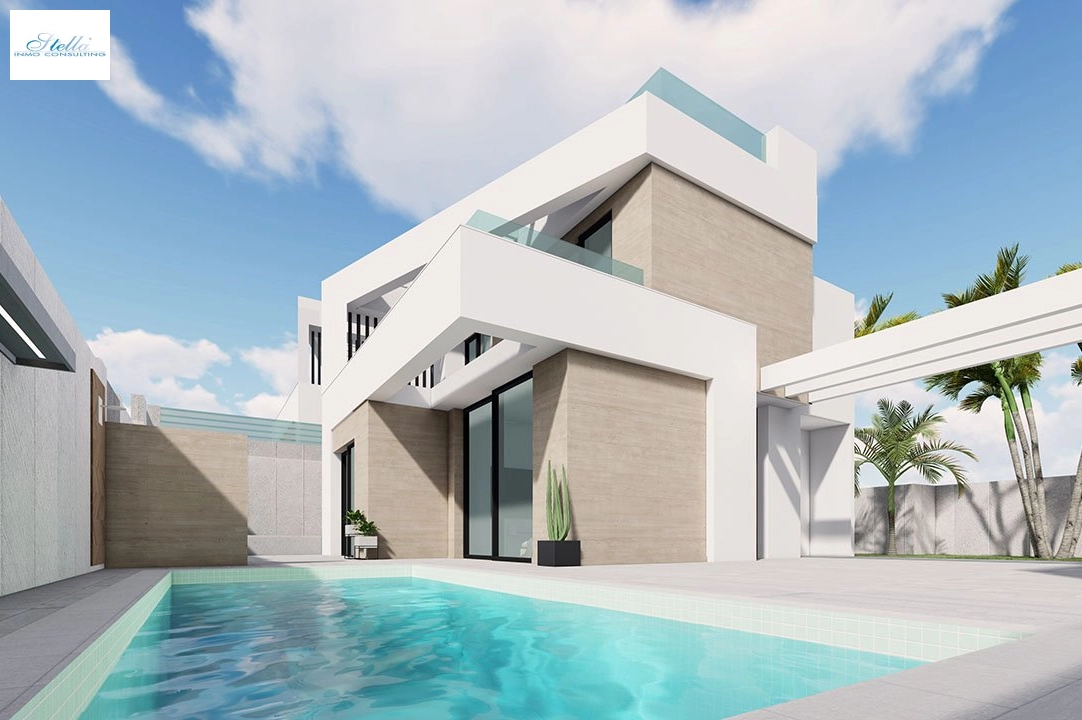 villa en San Miguel de Salinas en vente, construit 155 m², estado nuevo, aire acondicionado, terrain 200 m², 3 chambre, 3 salle de bains, piscina, ref.: HA-SMN-240-E01-2
