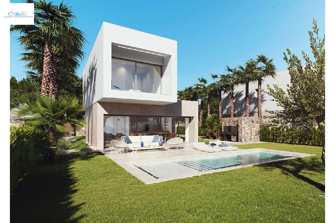 villa en Orihuela Costa en vente, construit 203 m², estado nuevo, aire acondicionado, terrain 523 m², 3 chambre, 2 salle de bains, piscina, ref.: HA-OCN-146-E01-2