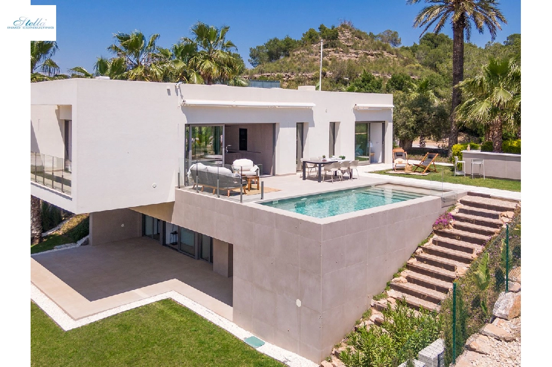 villa en Orihuela Costa en vente, construit 264 m², estado nuevo, aire acondicionado, terrain 518 m², 3 chambre, 3 salle de bains, piscina, ref.: HA-OCN-146-E02-2