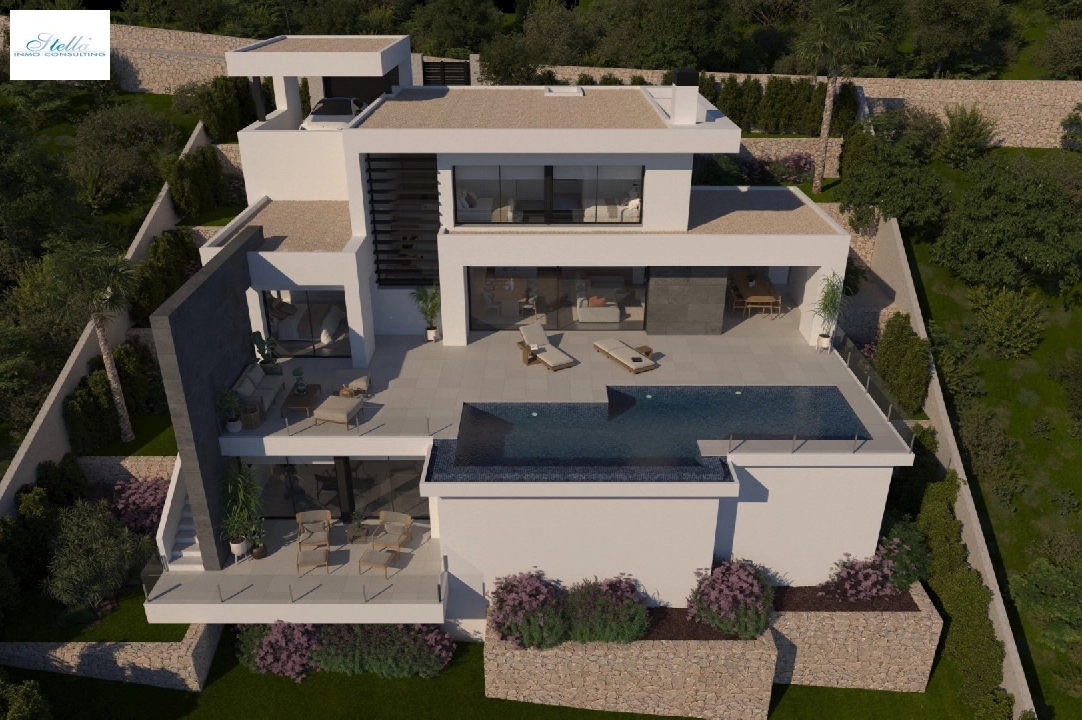 villa en Cumbre del Sol(Lirios Sunrise) en vente, construit 181 m², terrain 824 m², 3 chambre, 4 salle de bains, piscina, ref.: VA-AL030-1