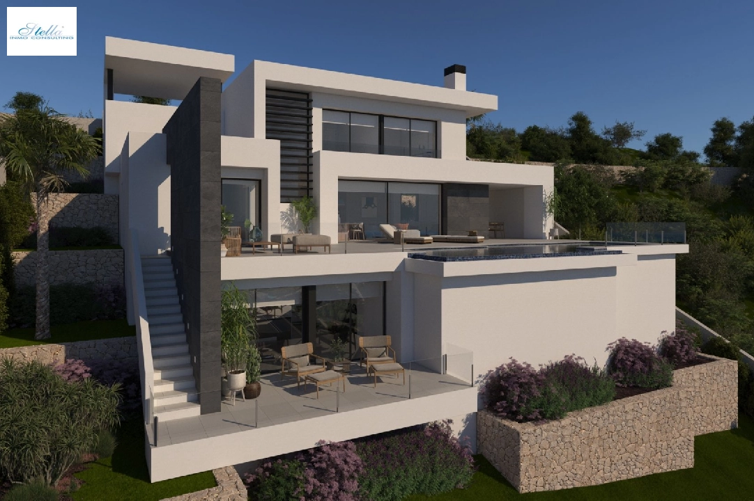 villa en Cumbre del Sol(Lirios Sunrise) en vente, construit 181 m², terrain 824 m², 3 chambre, 4 salle de bains, piscina, ref.: VA-AL030-2