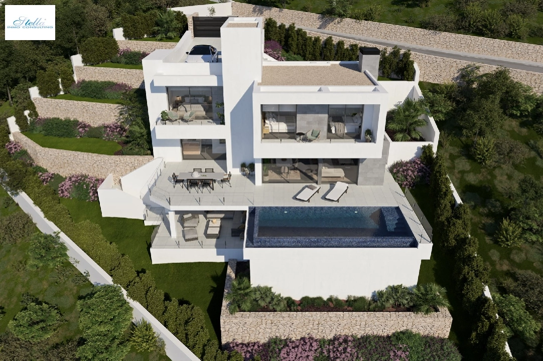 villa en Cumbre del Sol(Lirios Sunrise) en vente, construit 169 m², terrain 805 m², 3 chambre, 3 salle de bains, piscina, ref.: VA-AL031-1