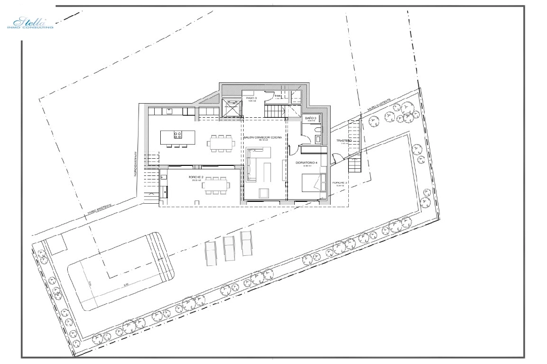 villa en Calpe(Cometa) en vente, construit 307 m², aire acondicionado, terrain 1000 m², 4 chambre, 3 salle de bains, ref.: BP-6453CAL-4