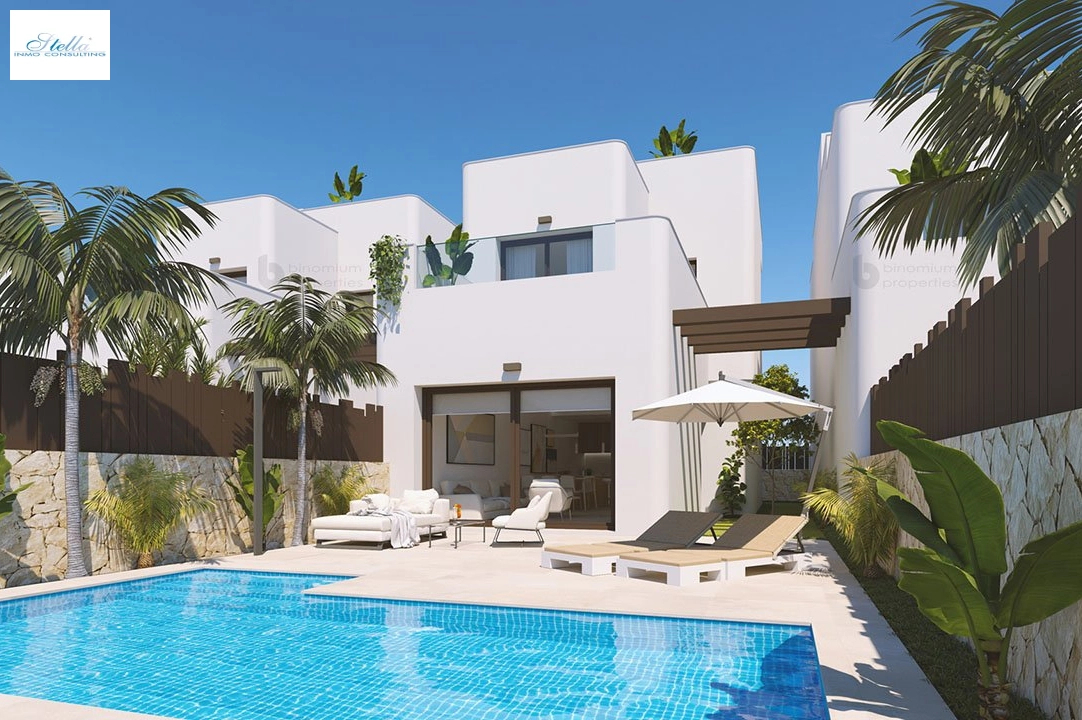 villa en Mil Palmeras en vente, construit 173 m², estado nuevo, terrain 264 m², 3 chambre, 3 salle de bains, piscina, ref.: HA-MPN-140-E01-1