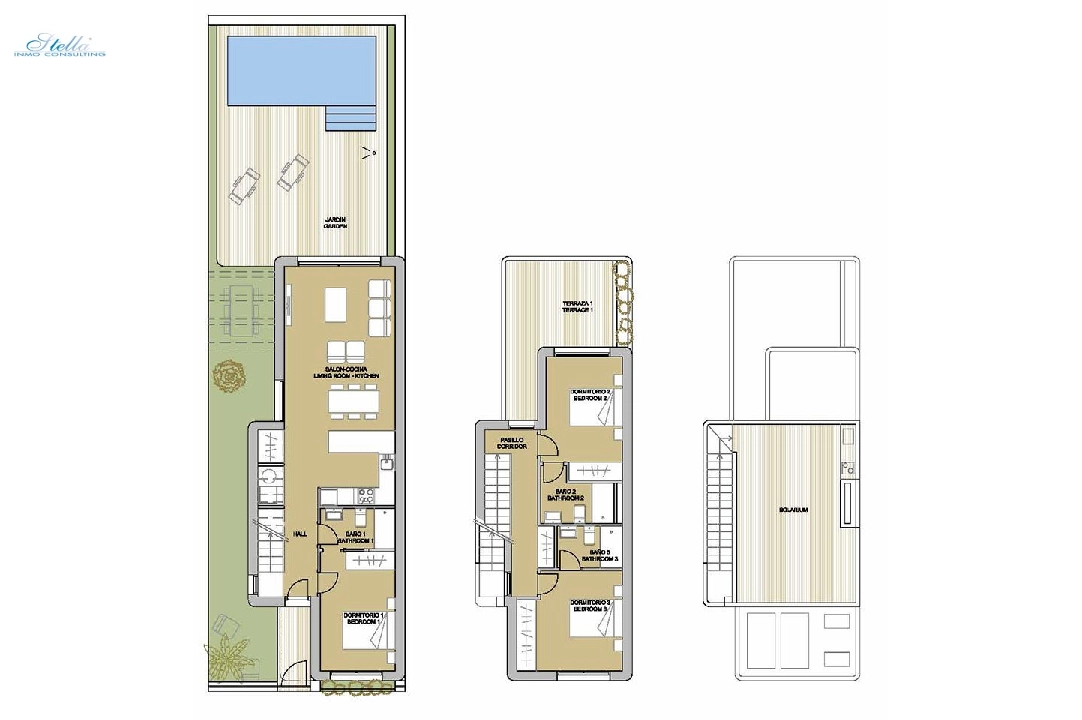 villa en Mil Palmeras en vente, construit 173 m², estado nuevo, terrain 264 m², 3 chambre, 3 salle de bains, piscina, ref.: HA-MPN-140-E01-5