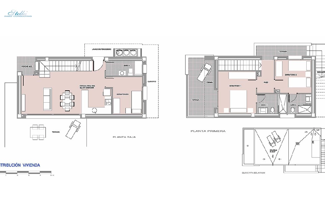 villa en La Marina en vente, construit 168 m², estado nuevo, aire acondicionado, terrain 216 m², 3 chambre, 3 salle de bains, piscina, ref.: HA-MAN-253-E02-1