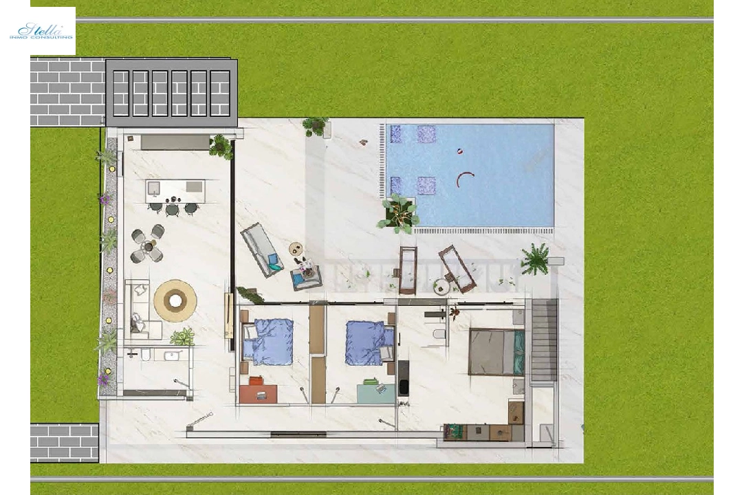 villa en Algorfa en vente, construit 295 m², estado nuevo, terrain 472 m², 3 chambre, 2 salle de bains, piscina, ref.: HA-ARN-140-E01-17