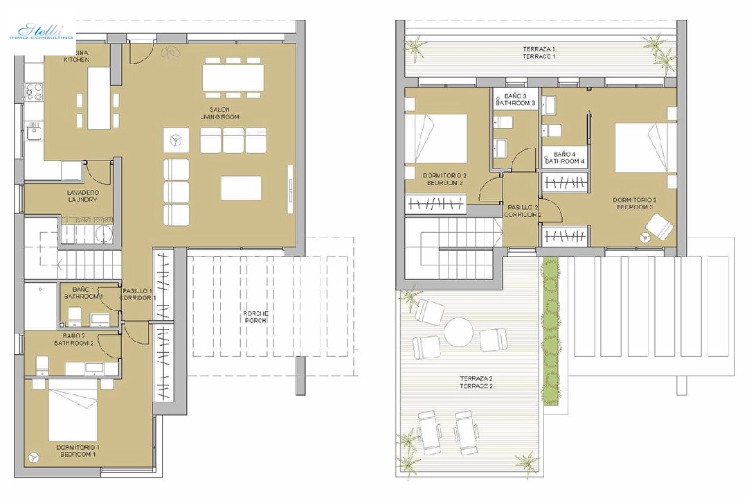 villa en Pilar de la Horadada en vente, construit 203 m², estado nuevo, terrain 453 m², 3 chambre, 3 salle de bains, piscina, ref.: HA-PIN-103-E01-7