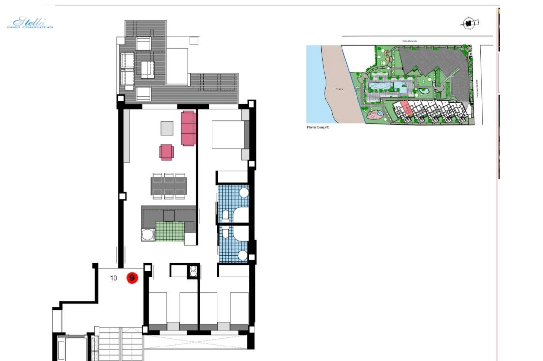 atico en Denia en vente, construit 85 m², ano de construccion 2023, estado como nuevo, + KLIMA, aire acondicionado, 3 chambre, 2 salle de bains, piscina, ref.: AS-1823-24