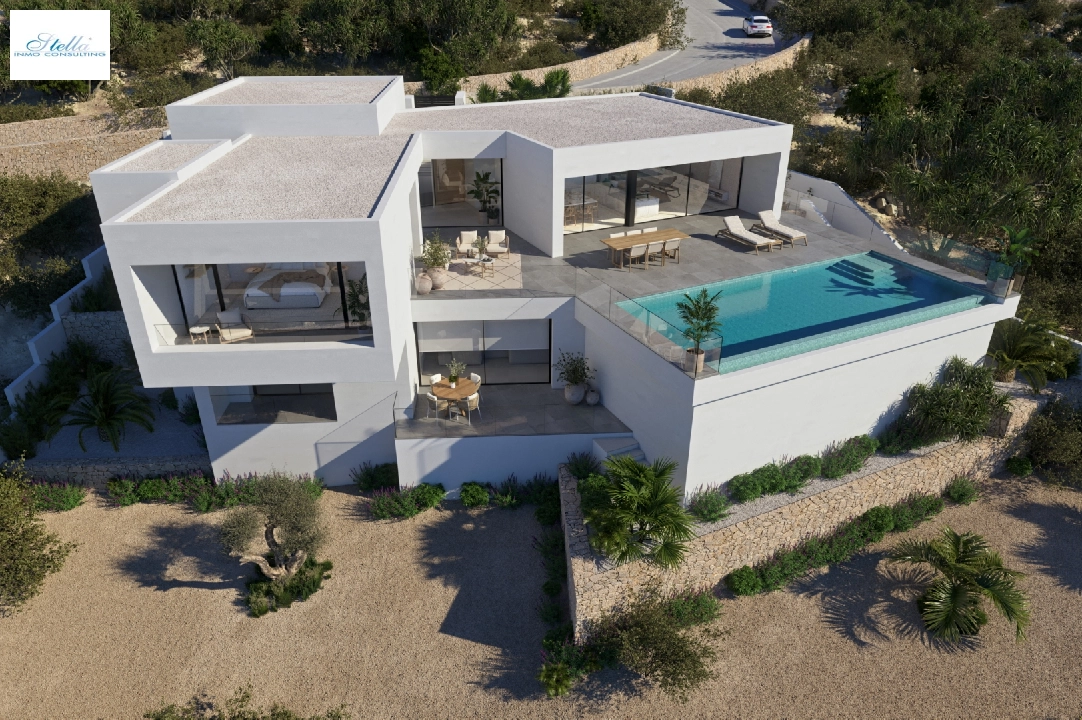 villa en Cumbre del Sol(Lirios Design) en vente, construit 266 m², terrain 1000 m², 3 chambre, 4 salle de bains, piscina, ref.: VA-AL024-3