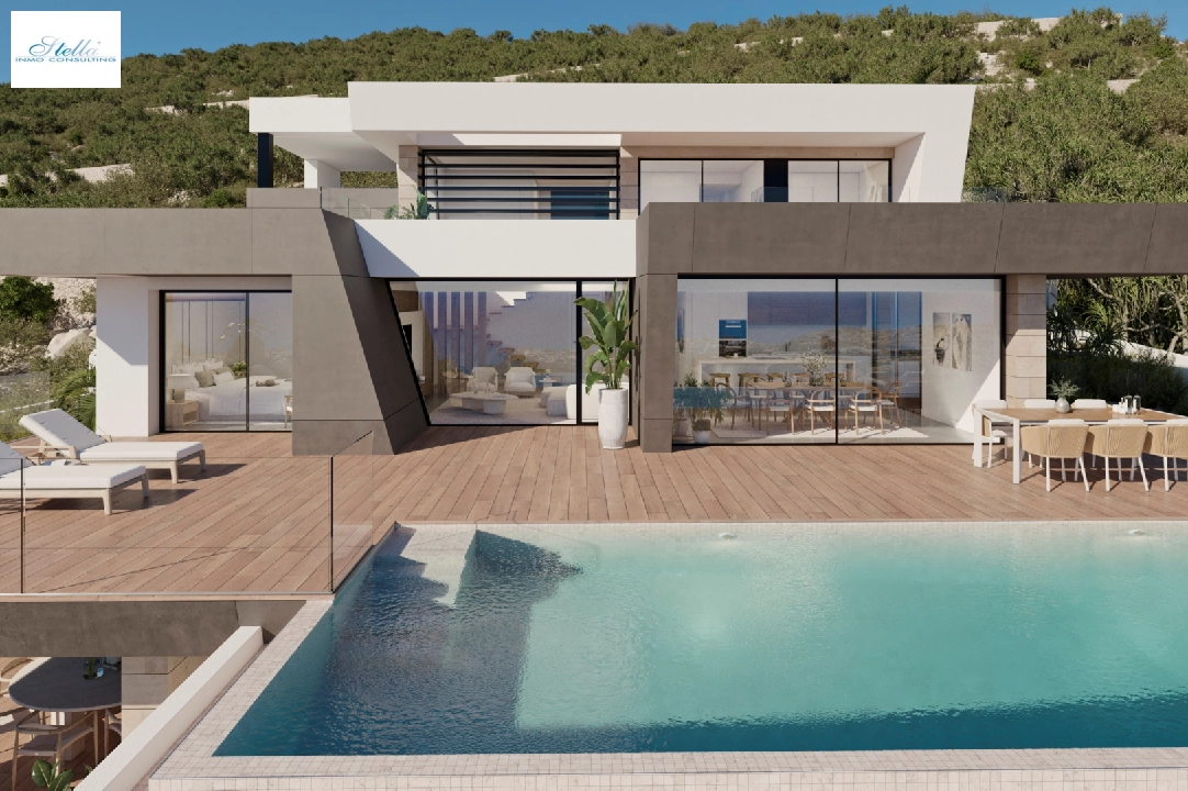 villa en Cumbre del Sol(Lirios Design) en vente, construit 212 m², terrain 861 m², 3 chambre, 4 salle de bains, piscina, ref.: VA-AL097-7