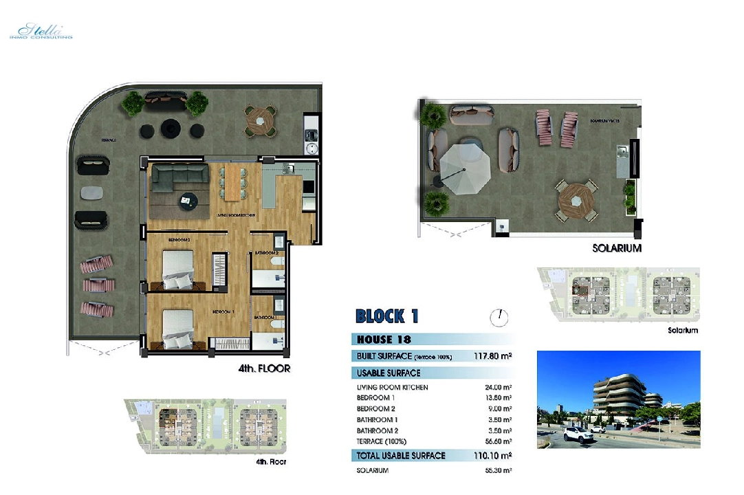 apartamento en la planta superior en Los Arenales del Sol en vente, construit 173 m², estado nuevo, 2 chambre, 2 salle de bains, piscina, ref.: HA-ADN-141-A02-14