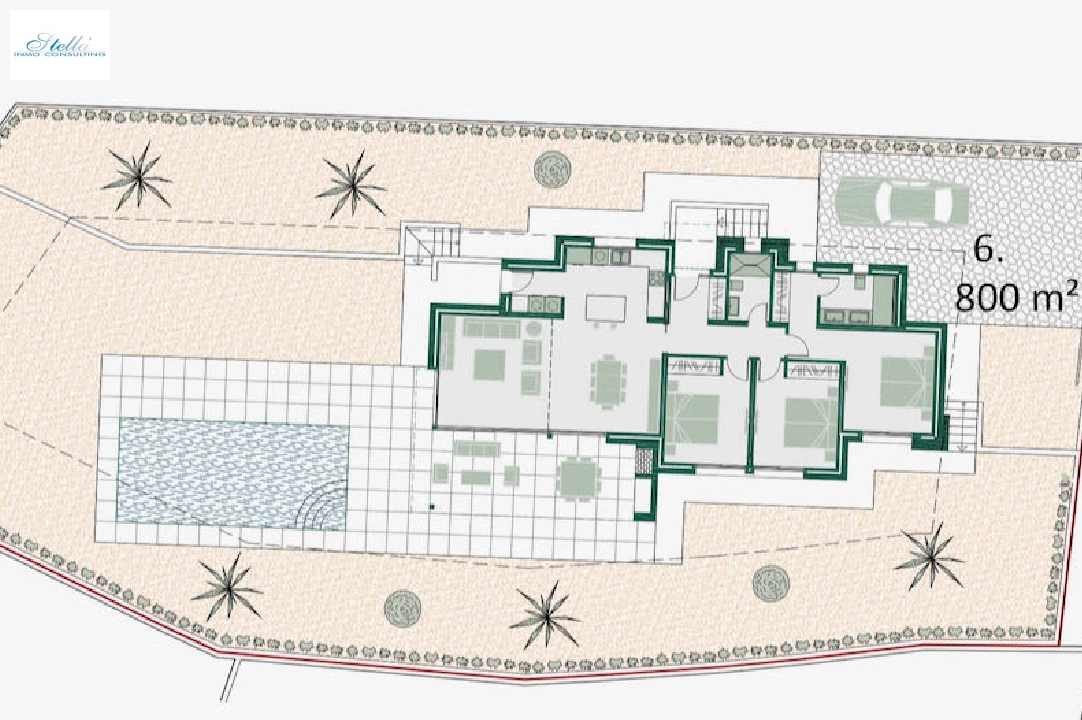 villa en Benissa en vente, construit 153 m², aire acondicionado, terrain 800 m², 3 chambre, 2 salle de bains, piscina, ref.: CA-H-1595-AMB-4
