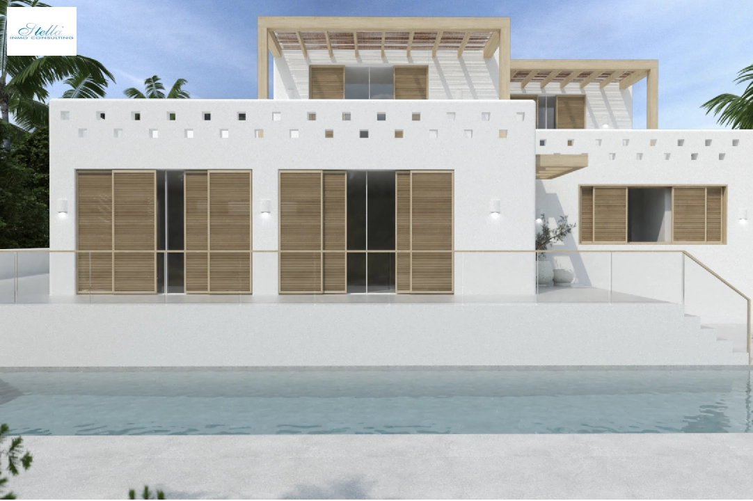 villa en Moraira en vente, construit 217 m², aire acondicionado, terrain 811 m², 4 chambre, 4 salle de bains, piscina, ref.: CA-H-1636-AMB-1