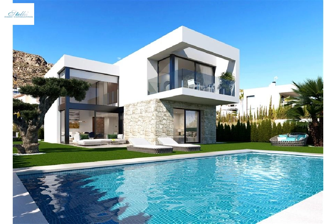 villa en Finestrat en vente, construit 150 m², terrain 450 m², 3 chambre, 3 salle de bains, piscina, ref.: COB-3382-1