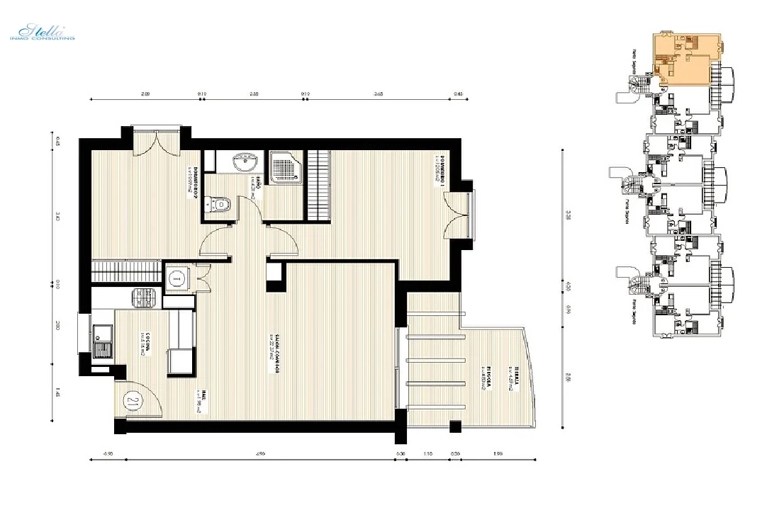 appartement en Denia en vente, construit 98 m², terrain 98 m², 2 chambre, 1 salle de bains, piscina, ref.: NL-NLDNB1416-9