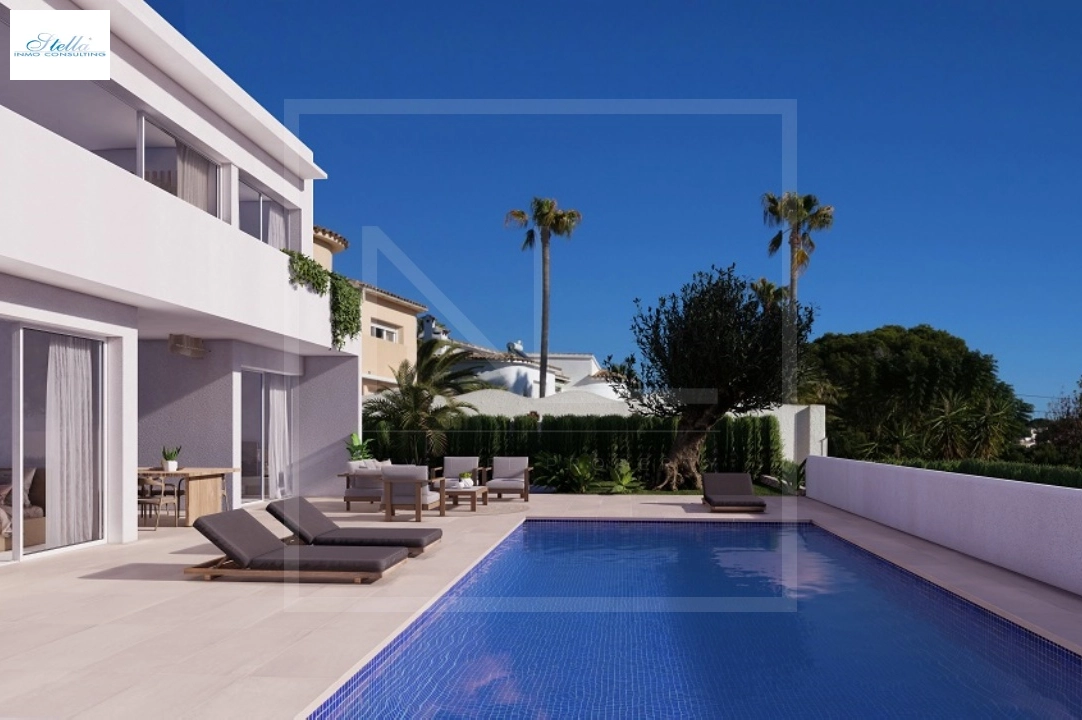 villa en Benissa costa(Baladrar) en vente, construit 142 m², ano de construccion 2023, + calefaccion suelo, aire acondicionado, terrain 729 m², 4 chambre, 3 salle de bains, piscina, ref.: NL-NLD1445-2