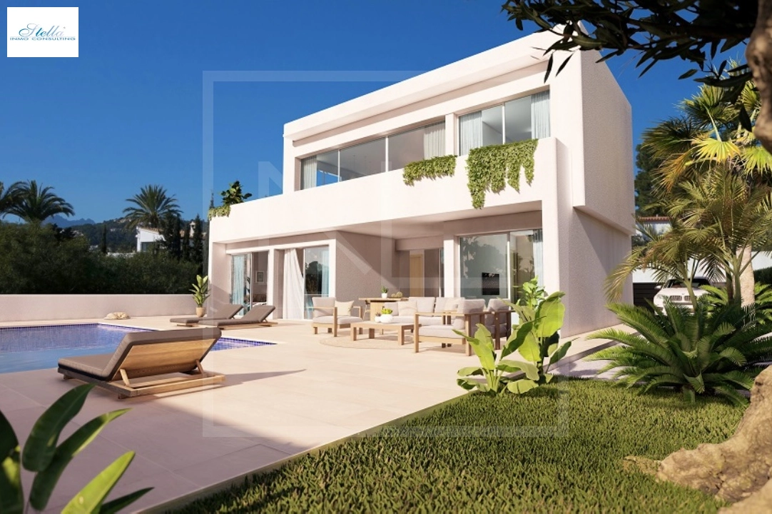 villa en Benissa costa(Baladrar) en vente, construit 142 m², ano de construccion 2023, + calefaccion suelo, aire acondicionado, terrain 729 m², 4 chambre, 3 salle de bains, piscina, ref.: NL-NLD1445-6