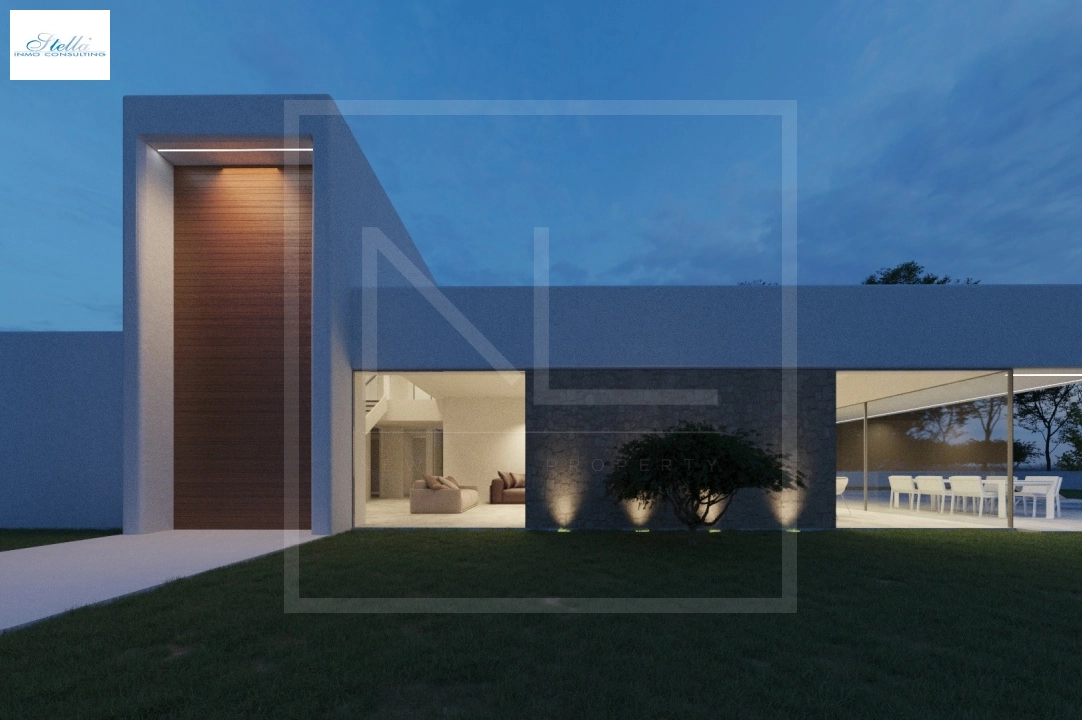 villa en Moraira en vente, construit 268 m², ano de construccion 2023, + calefaccion central, aire acondicionado, terrain 891 m², 4 chambre, 4 salle de bains, piscina, ref.: NL-NLD1448-2