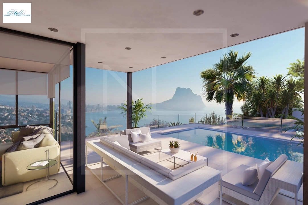 villa en Calpe en vente, construit 321 m², + calefaccion suelo, aire acondicionado, terrain 885 m², 4 chambre, 4 salle de bains, piscina, ref.: NL-NLD1451-4