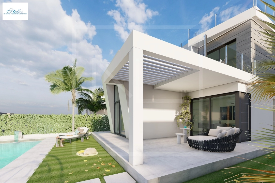 villa en Finestrat en vente, construit 163 m², ano de construccion 2024, + calefaccion central, aire acondicionado, terrain 393 m², 3 chambre, 3 salle de bains, piscina, ref.: NL-NLD1470-17